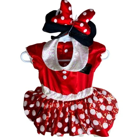 DISNEY Minnie Mouse Premium Pet Halloween Costume Set Size M - Picture 10 of 14
